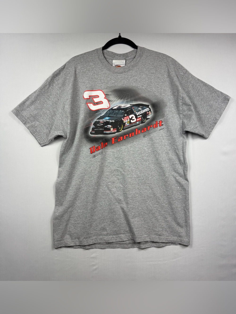 Winners Circle NASCAR Dale Earnhardt #3 Goodwrench Gray 100% Cotton Tee XL